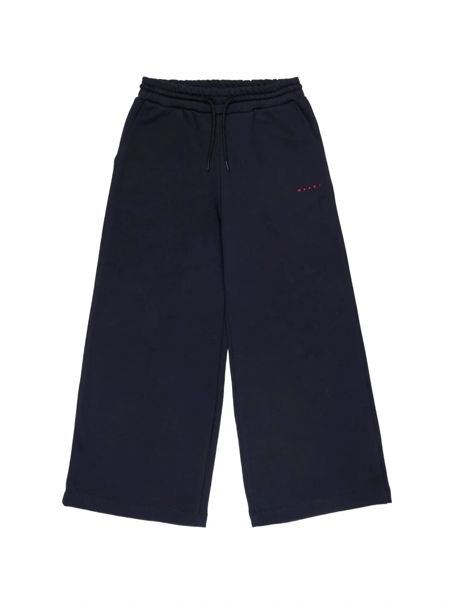 Pantaloni Marni albastri din bumbac - Img 7
