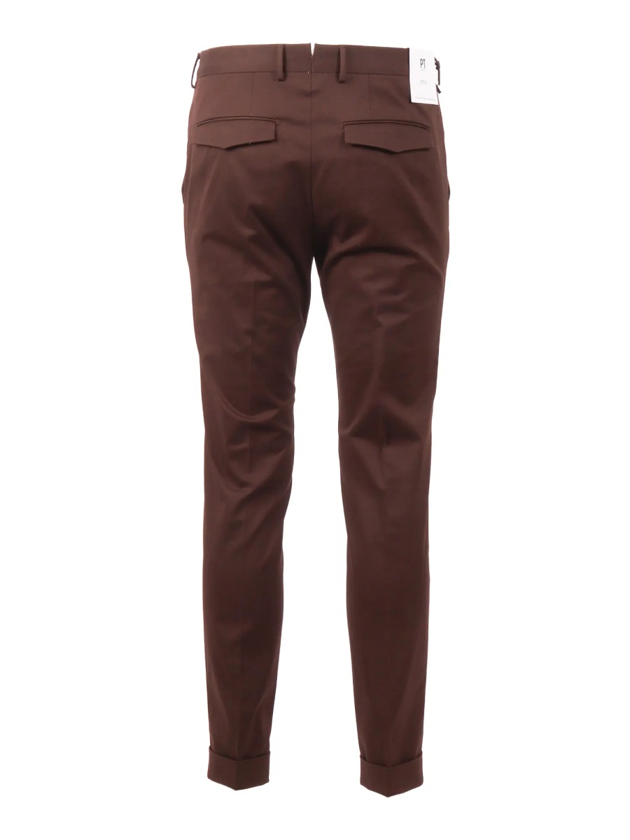 Pantaloni MASTER, Flat Front, Diagonal Pockets, Flap Back Pockets, Turn-Up - Img 2