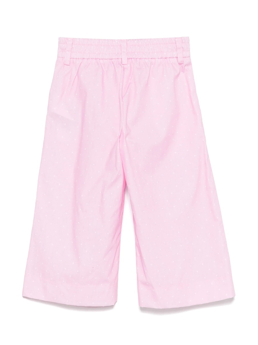 Pantaloni Monnalisa roz din bumbac - Img 2