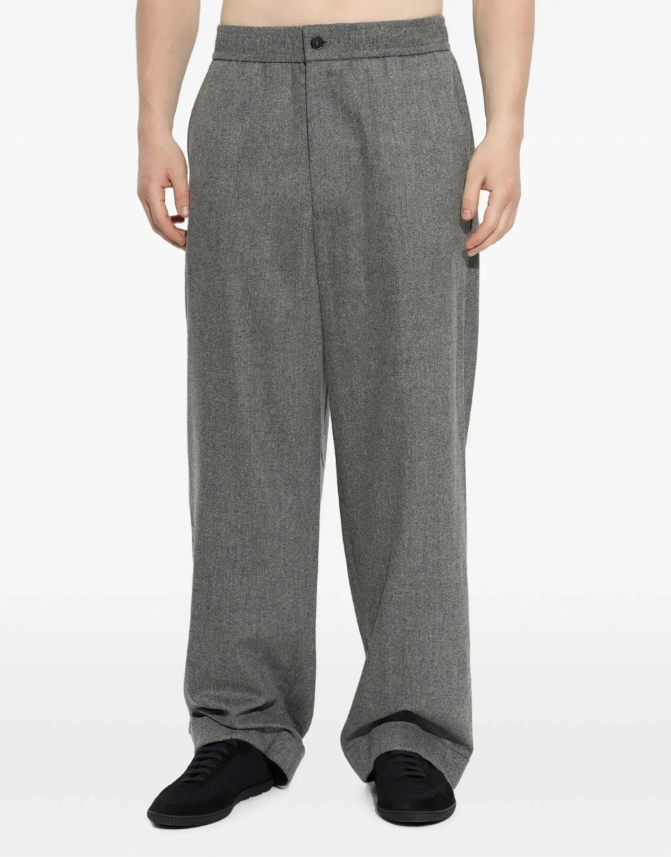 Pantaloni Oversized Pants in wool and cashmere with denim effect - Img 5