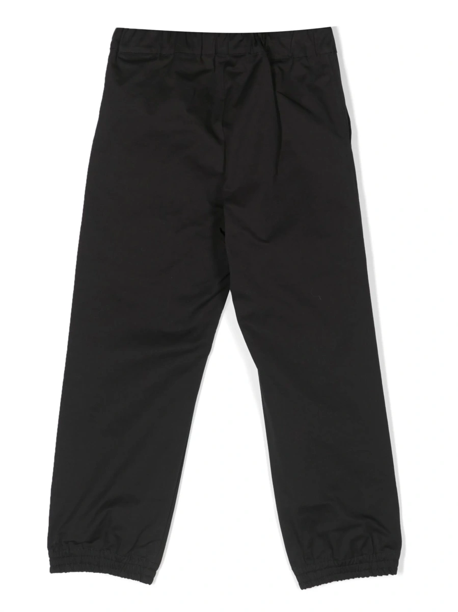 Pantaloni Palm Angels negri din spandex/elastan si bumbac - Img 2