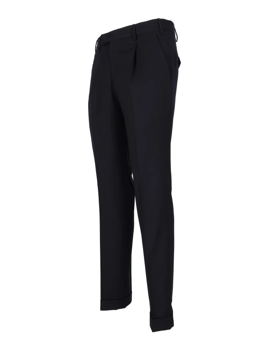Pantaloni Pants - MASTER, 1 Pleat, Diagonal Pockets, Flap Back Pockets, Turn-Up - Img 2