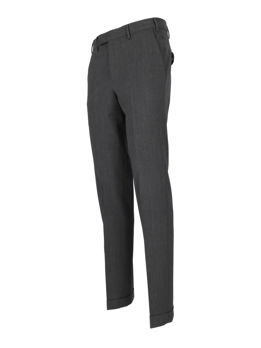 Pantaloni Pants - MASTER, Flat Front, Diagonal Pockets, Flap Back Pockets, Turn-Up - Img 2