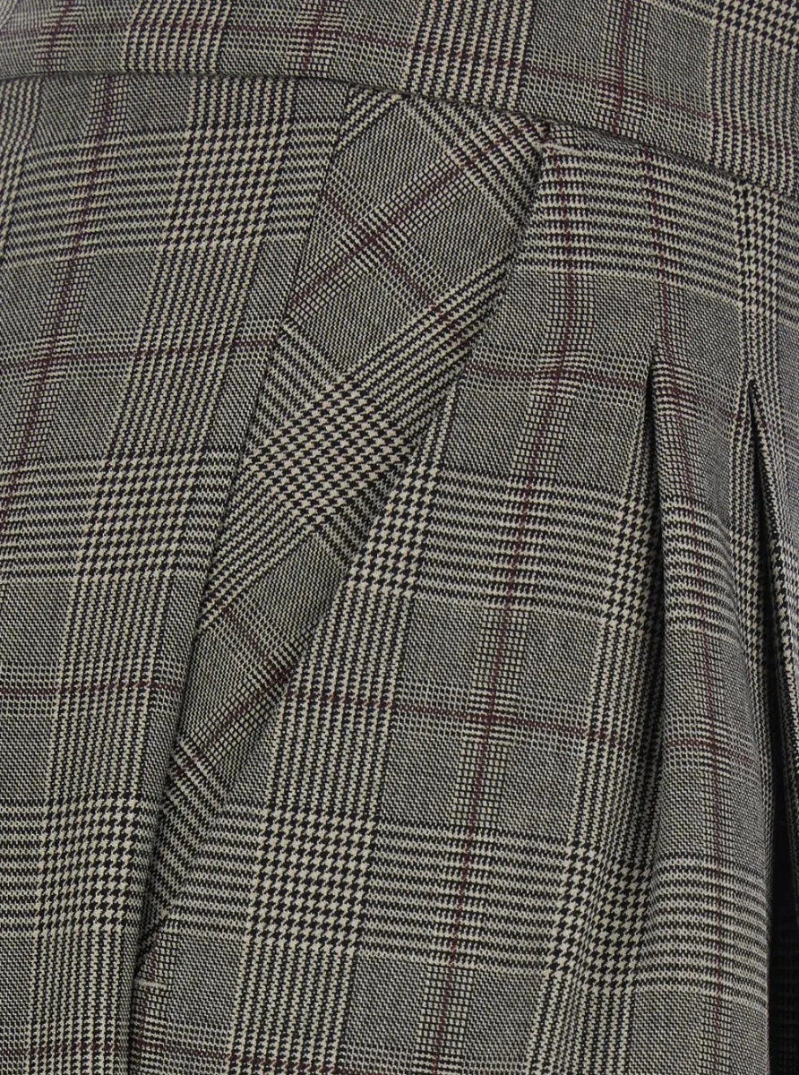 Pantaloni Pinko gri din lana - Img 3
