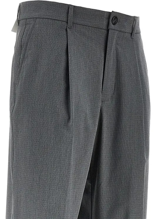 Pantaloni 'Reece' mini check viscose-blend pants - Img 2