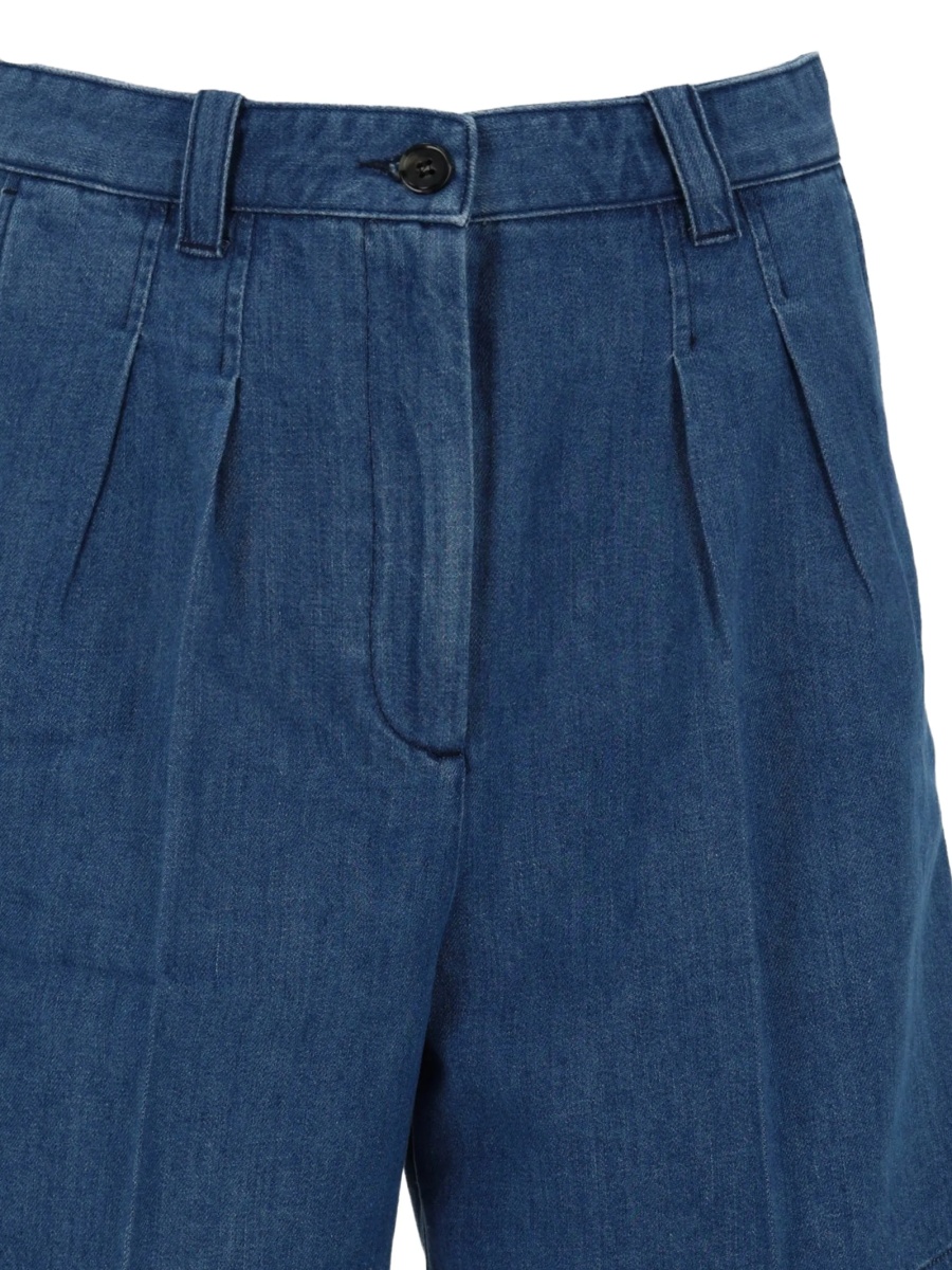 Pantaloni scurti A.P.C. albastri - Img 2