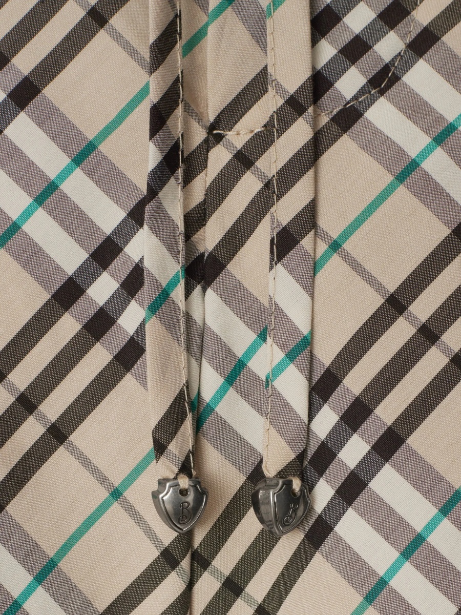 Pantaloni scurti Burberry vintage check neutri din bumbac - Img 5