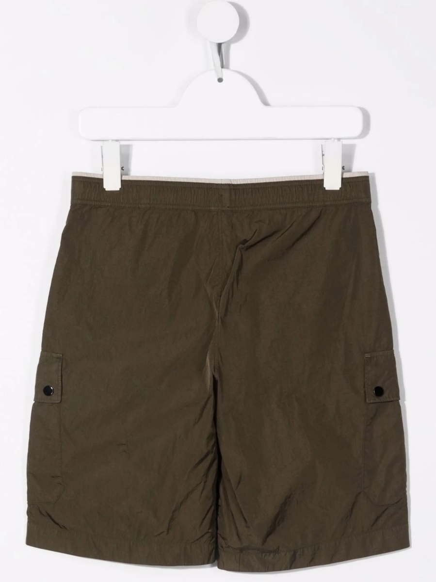 Pantaloni scurti C.P. Company verzi din poliamida - Img 2
