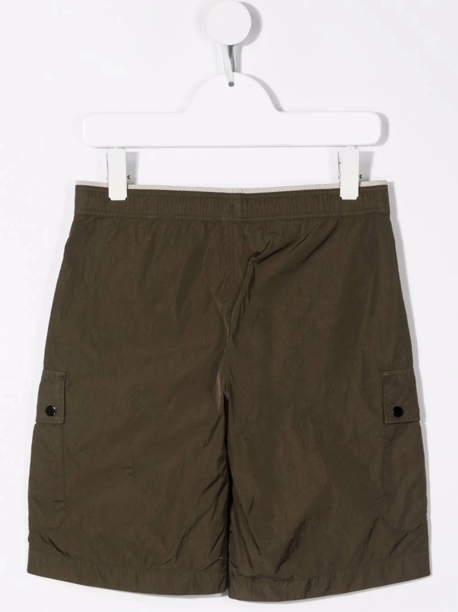Pantaloni scurti C.P. Company verzi din poliamida - Img 2