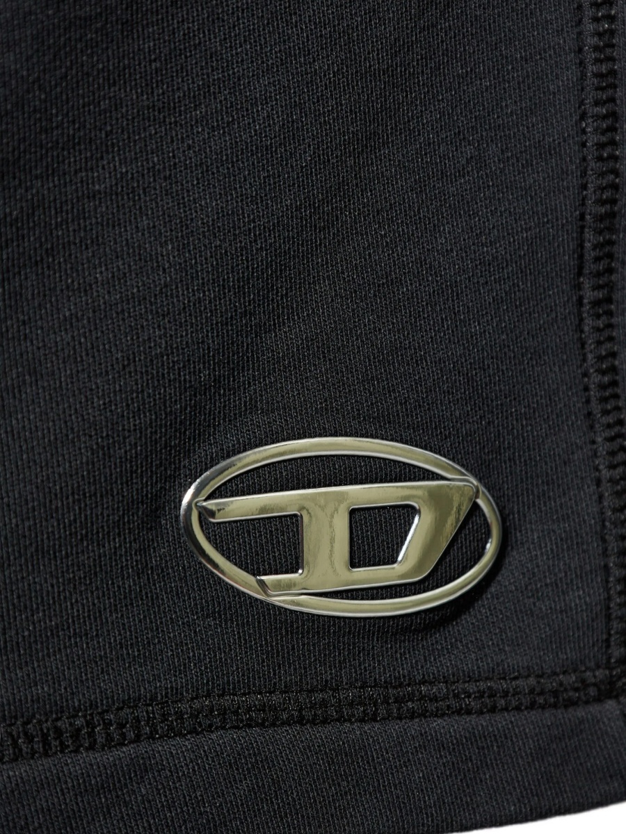 Pantaloni scurti Diesel negri din bumbac - Img 5