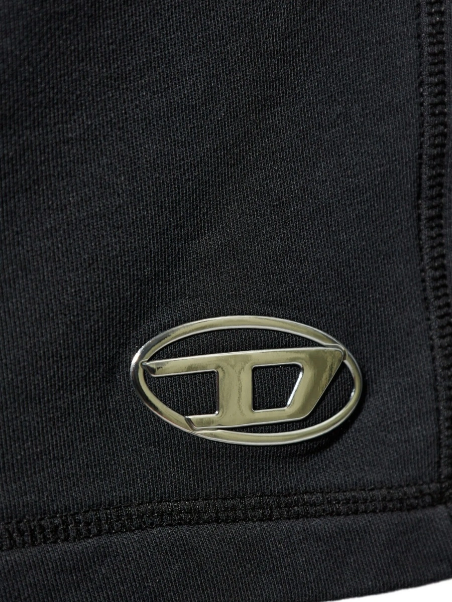 Pantaloni scurti Diesel negri din bumbac - Img 5