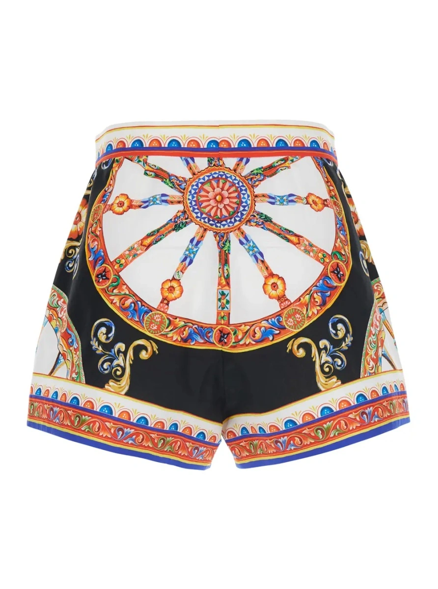 Pantaloni scurti Dolce &amp; Gabbana multicolor din bumbac - Img 2