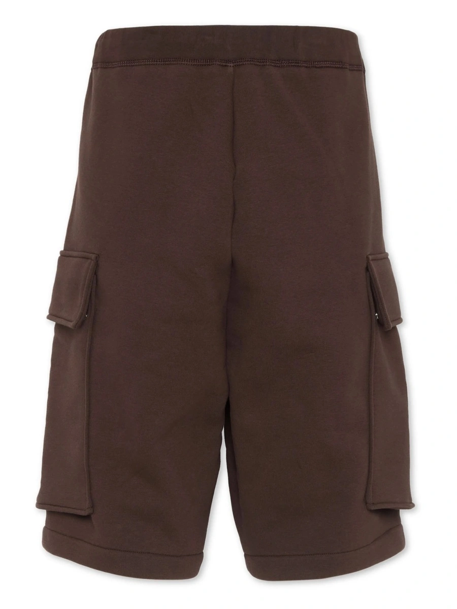 Pantaloni scurti DSQUARED2 maro din polyester si bumbac - Img 2