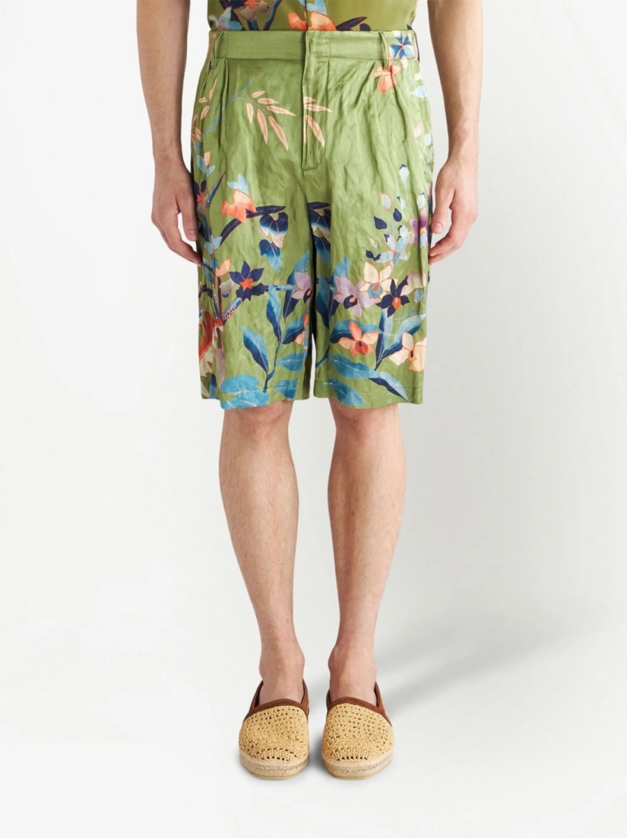 Pantaloni scurti ETRO verzi - Img 3