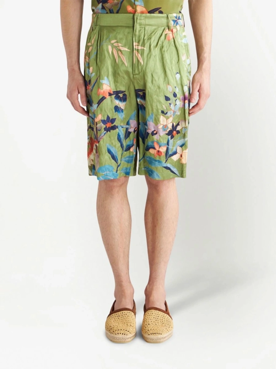 Pantaloni scurti ETRO verzi - Img 3