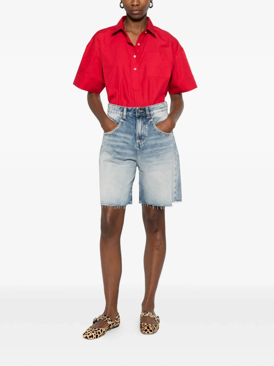 Pantaloni scurti Icon Denim albastri din denim - Img 4