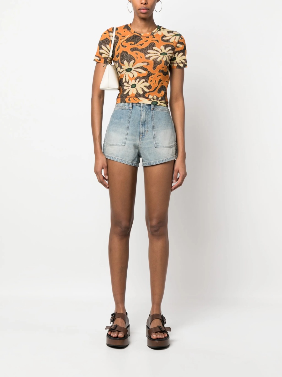 Pantaloni scurti Kenzo albastri - Img 2