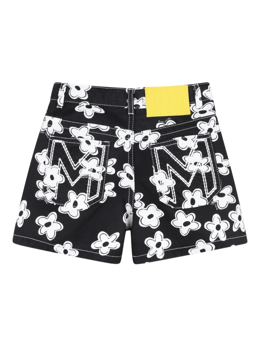 Pantaloni scurti Marc Jacobs negri din bumbac - Img 2