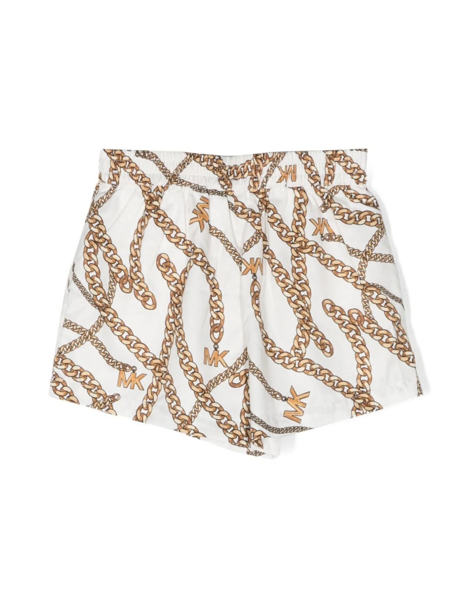 Pantaloni scurti Michael Kors albi din polyester - Img 2