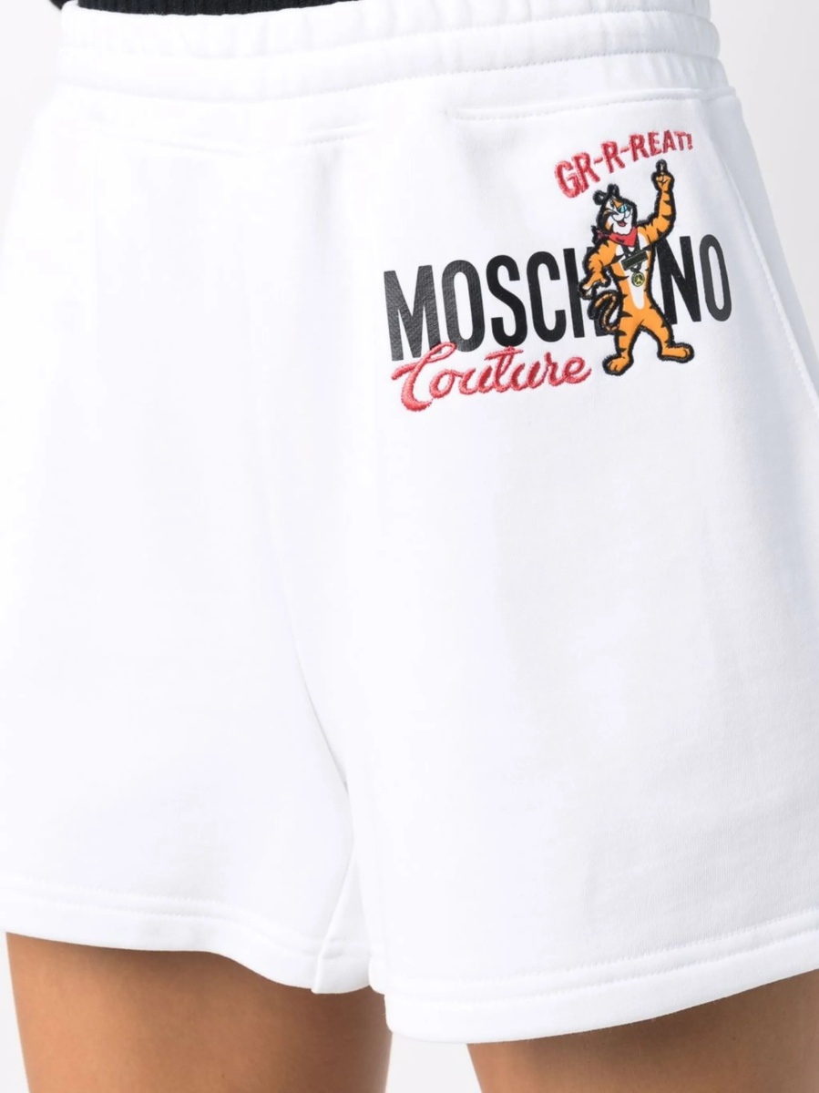 Pantaloni scurti Moschino albi - Img 5