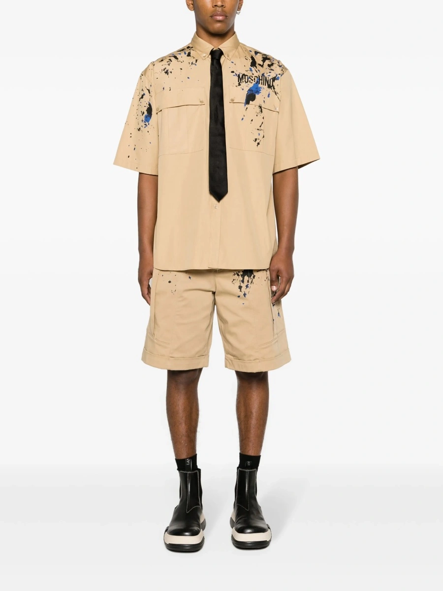 Pantaloni scurti Moschino maro - Img 2