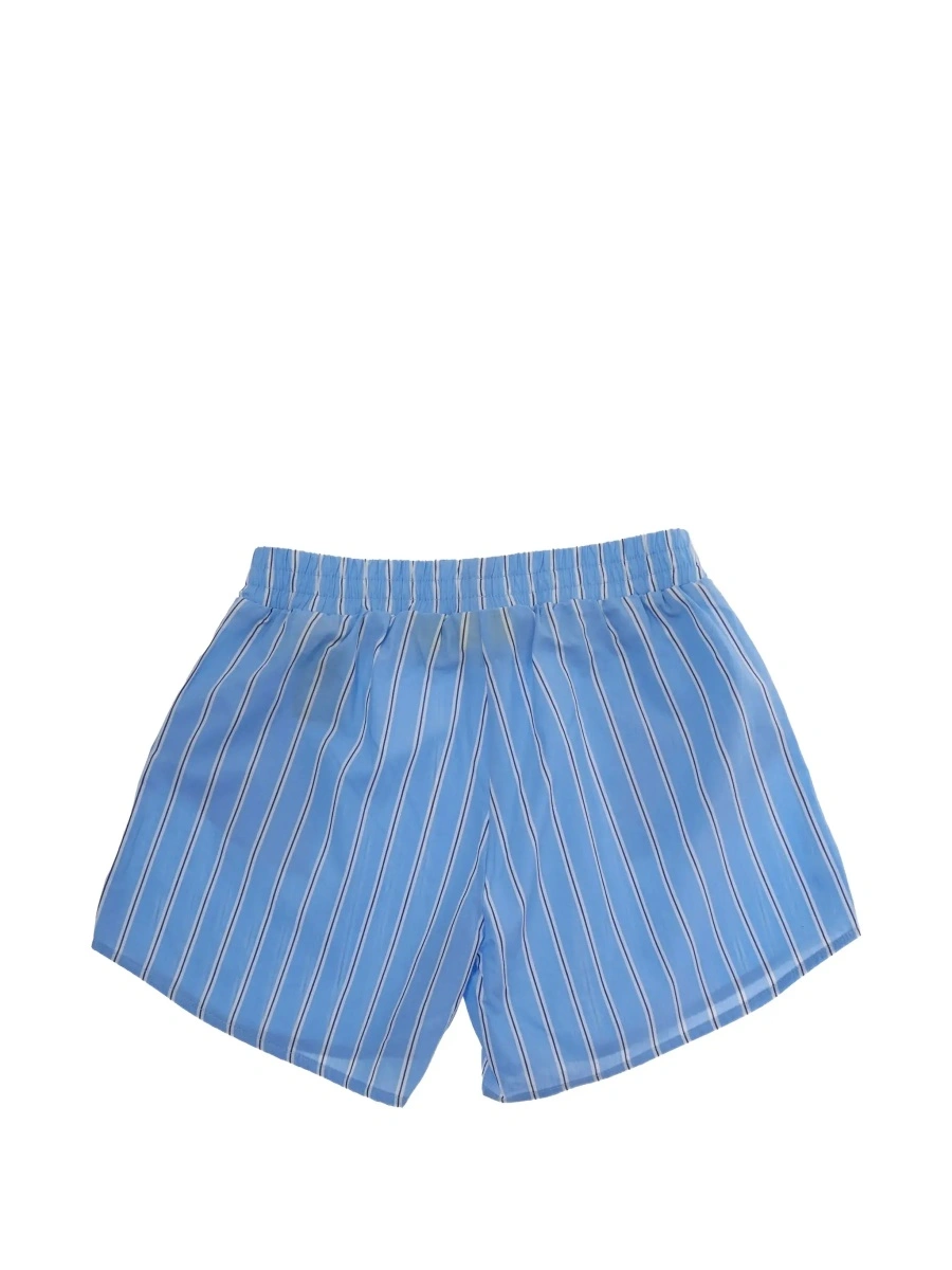 Pantaloni scurti Off-White albastri din bumbac - Img 4