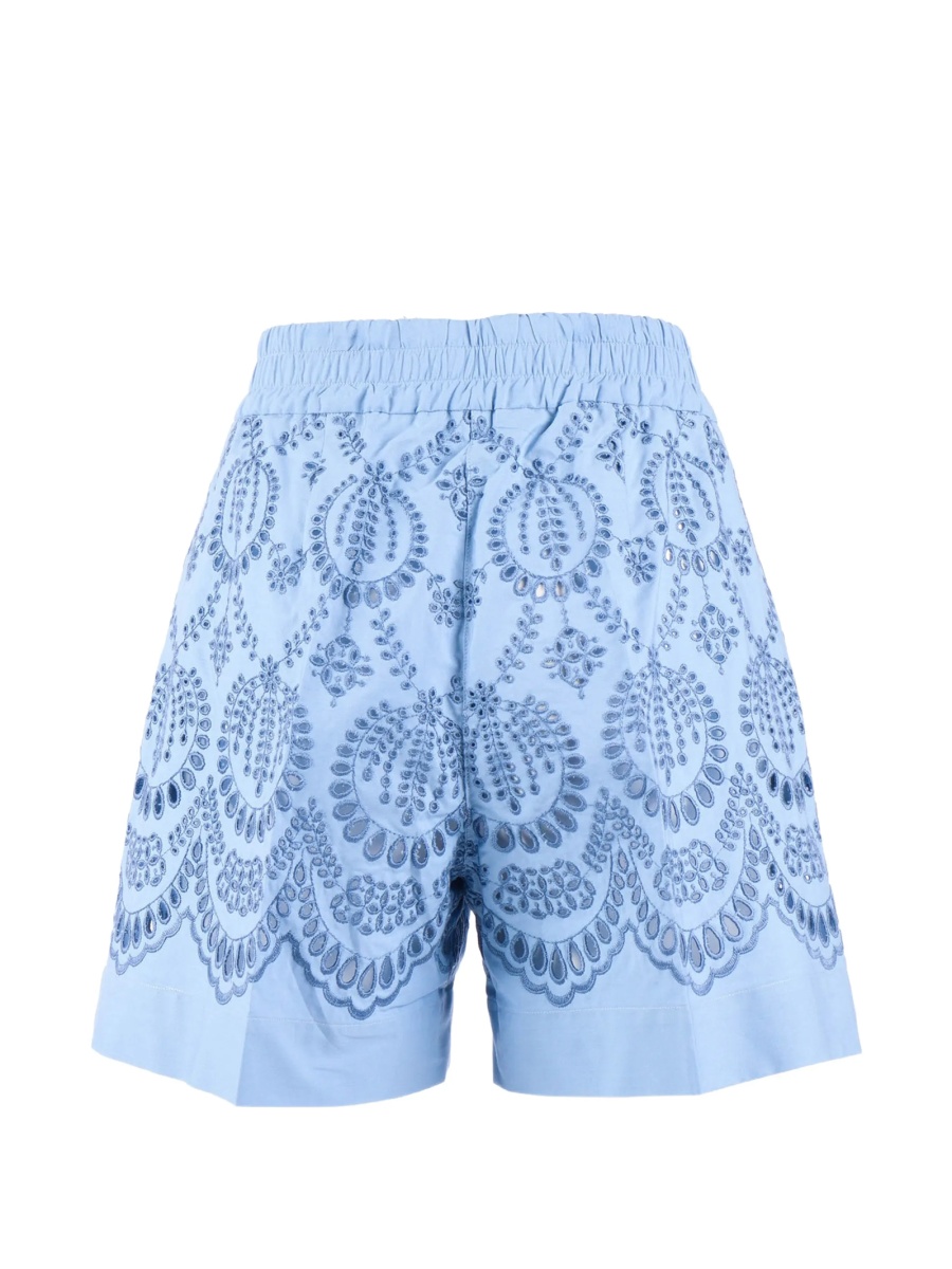 Pantaloni scurti P.A.R.O.S.H. albastri din bumbac - Img 2
