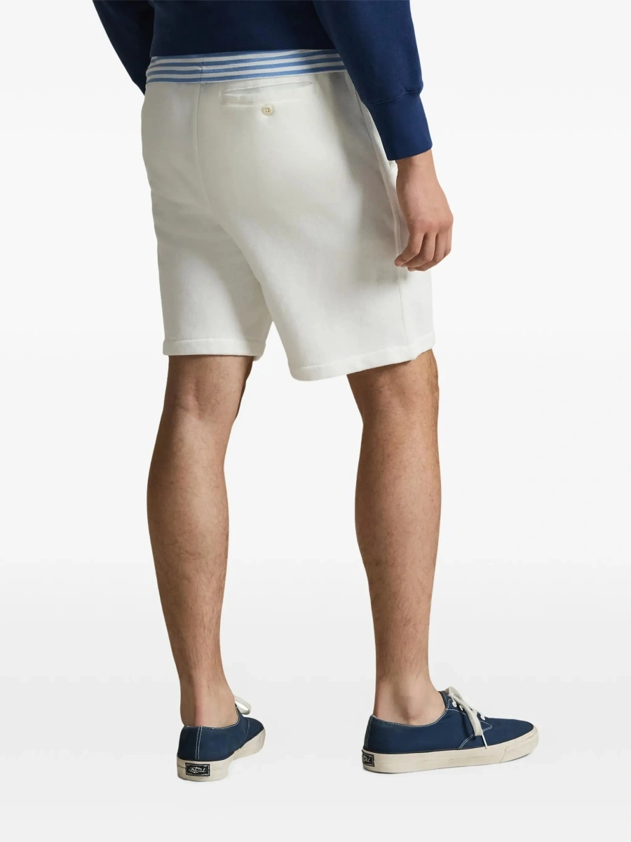 Pantaloni scurti Ralph Lauren albi din bumbac - Img 6