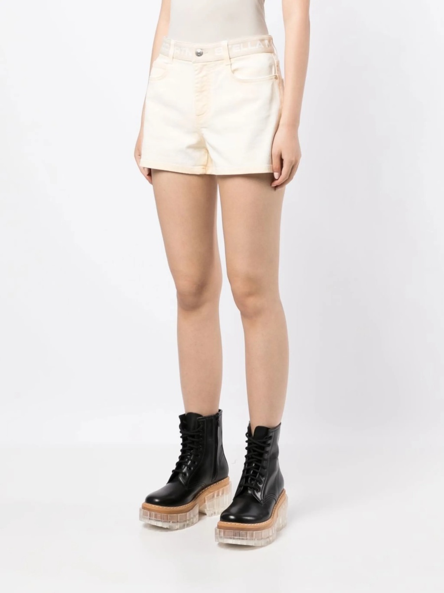 Pantaloni scurti Stella McCartney neutri - Img 3