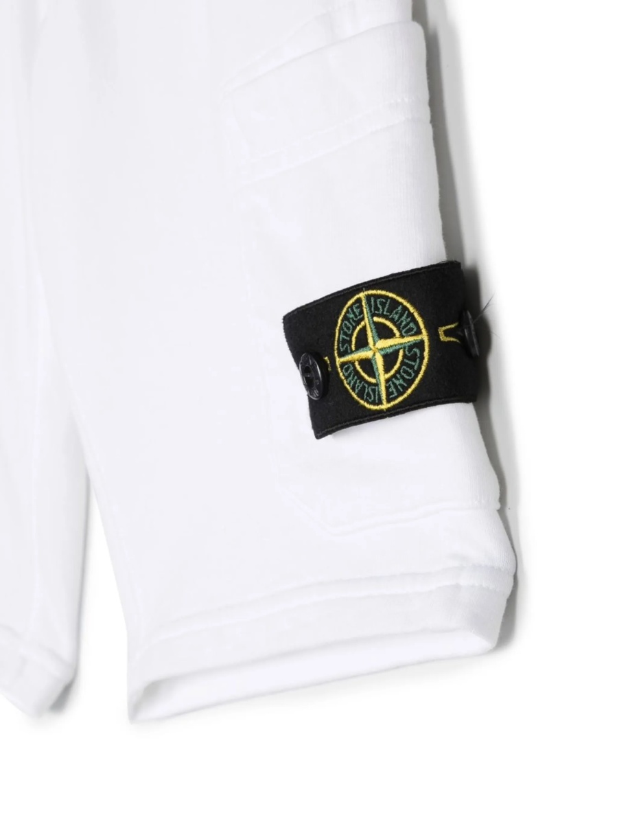 Pantaloni scurti Stone Island albi - Img 3