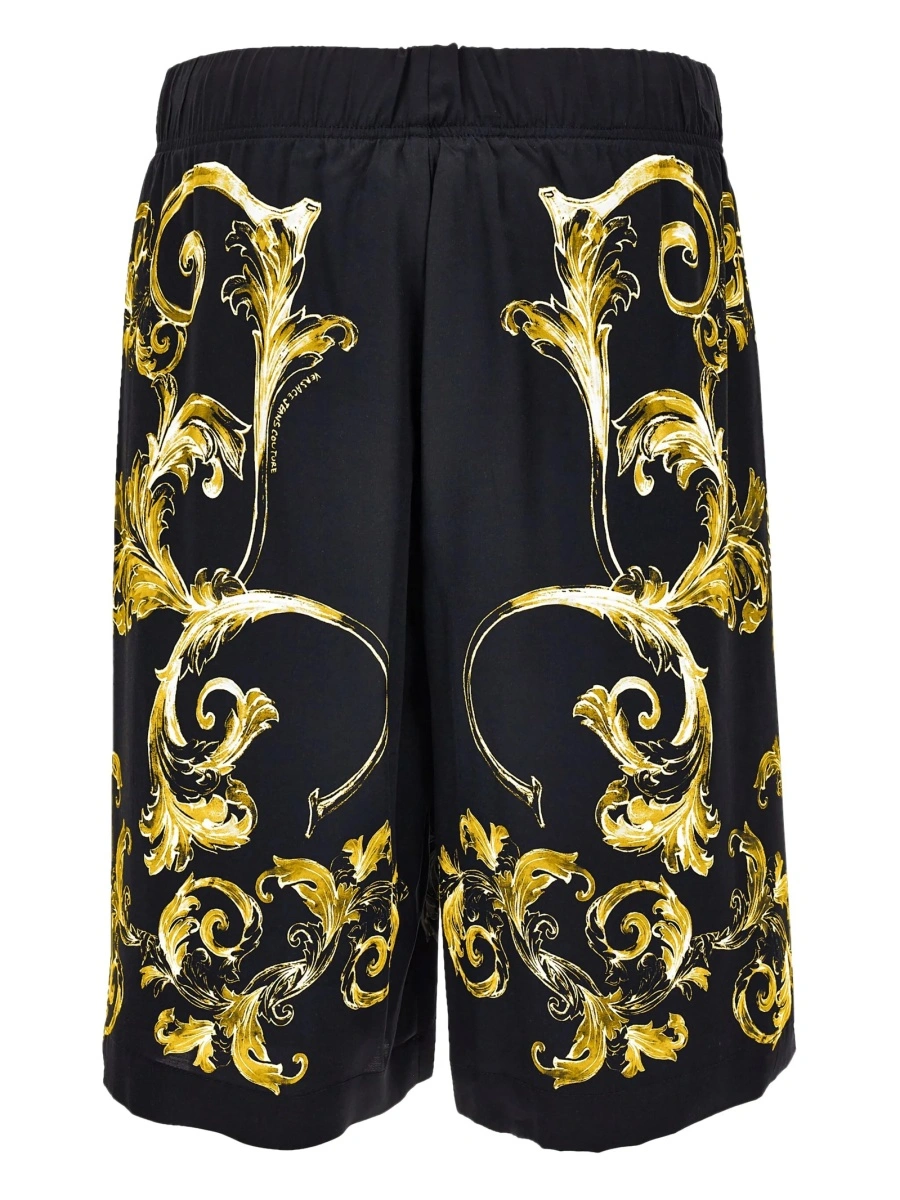 Pantaloni scurti Versace Jeans Couture negri - Img 2