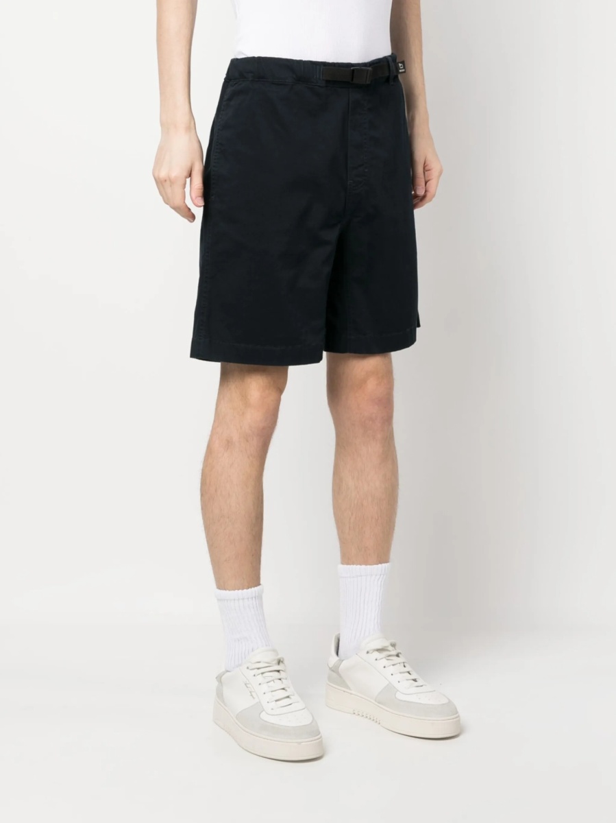 Pantaloni scurti Woolrich albastri din bumbac si elastan - Img 3