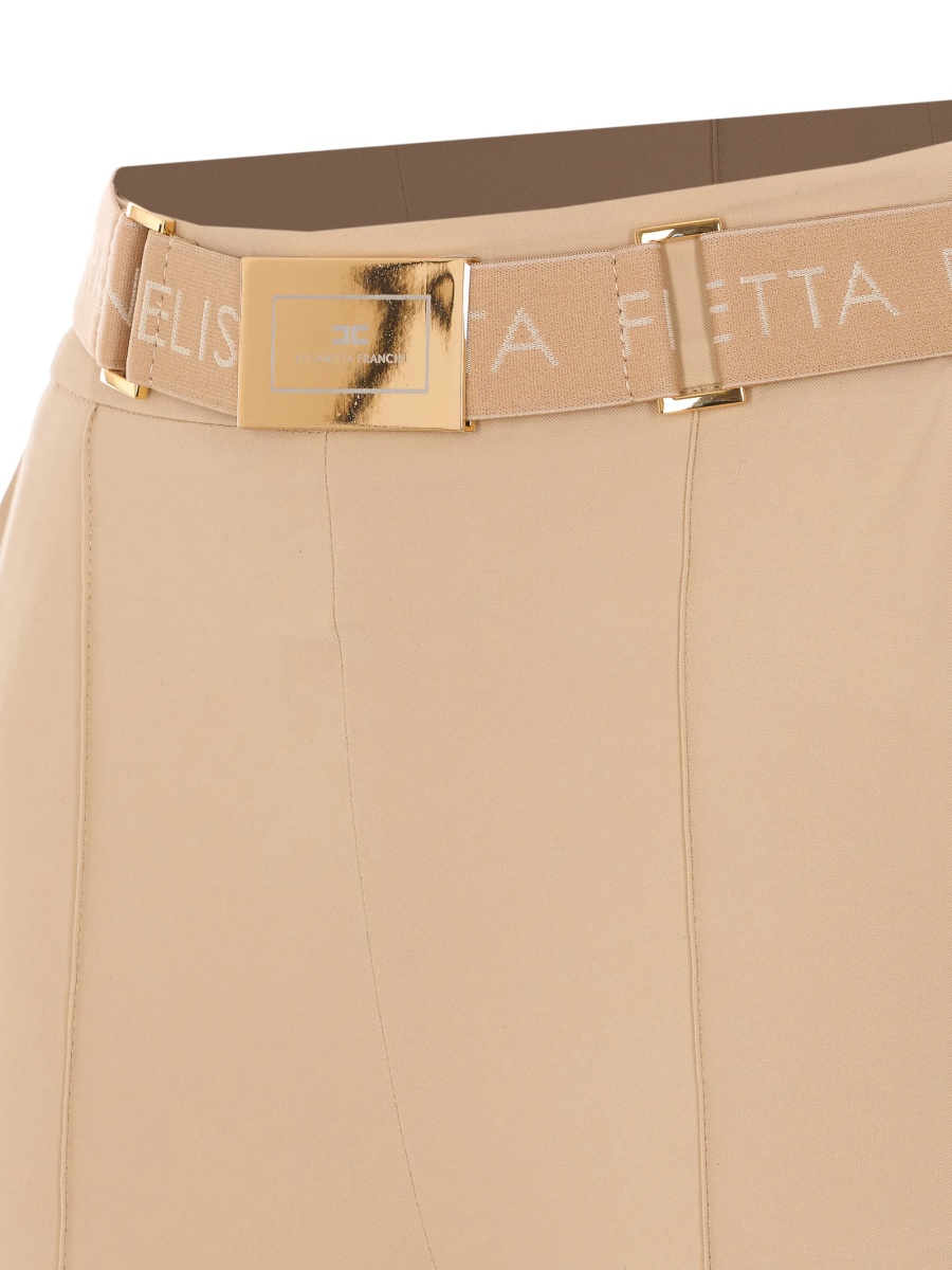 Pantaloni slim fit Elisabetta Franchi neutri - Img 3