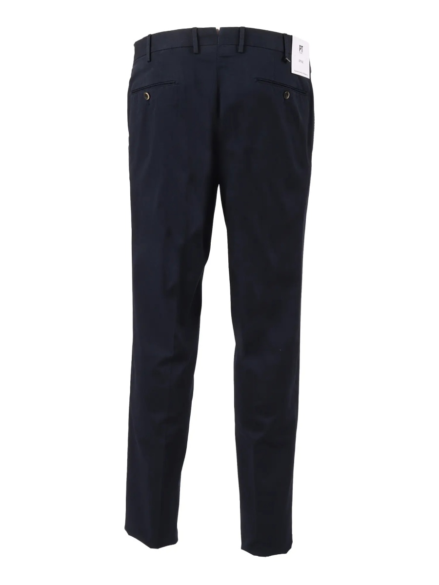 Pantaloni SLIM, Flat Front, Diagonal Pockets, Unfinished B. - Img 2
