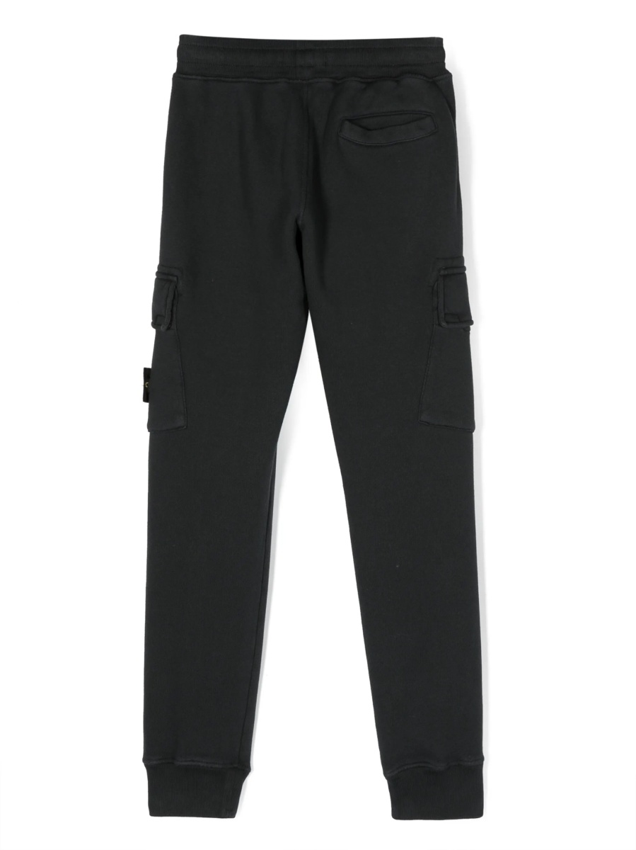 Pantaloni Stone Island negri din bumbac - Img 2