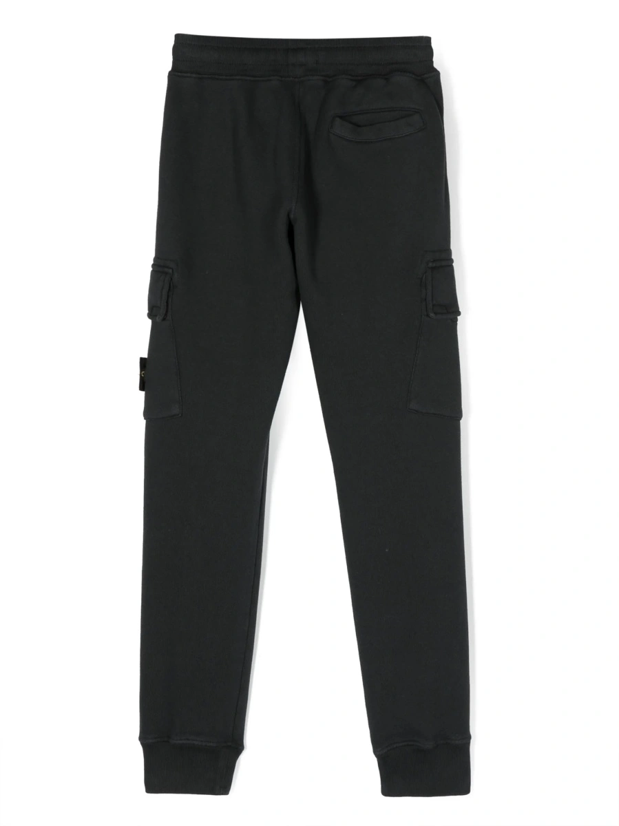 Pantaloni Stone Island negri din bumbac - Img 2