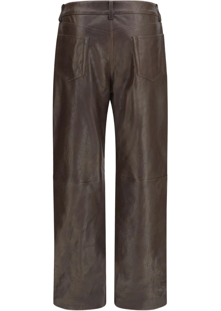Pantaloni Straight-leg leather Pants - Img 4
