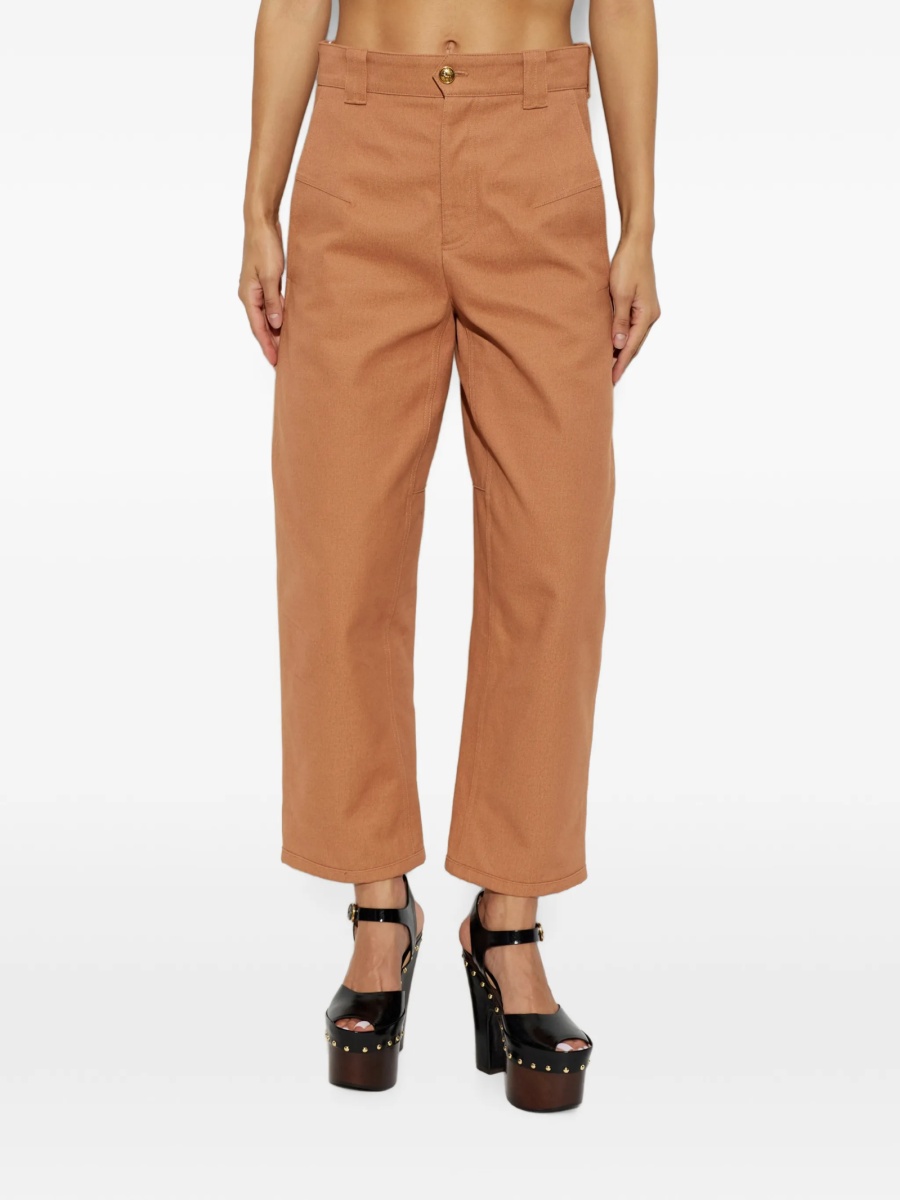 Pantaloni talie inalta Chloe roz - Img 3