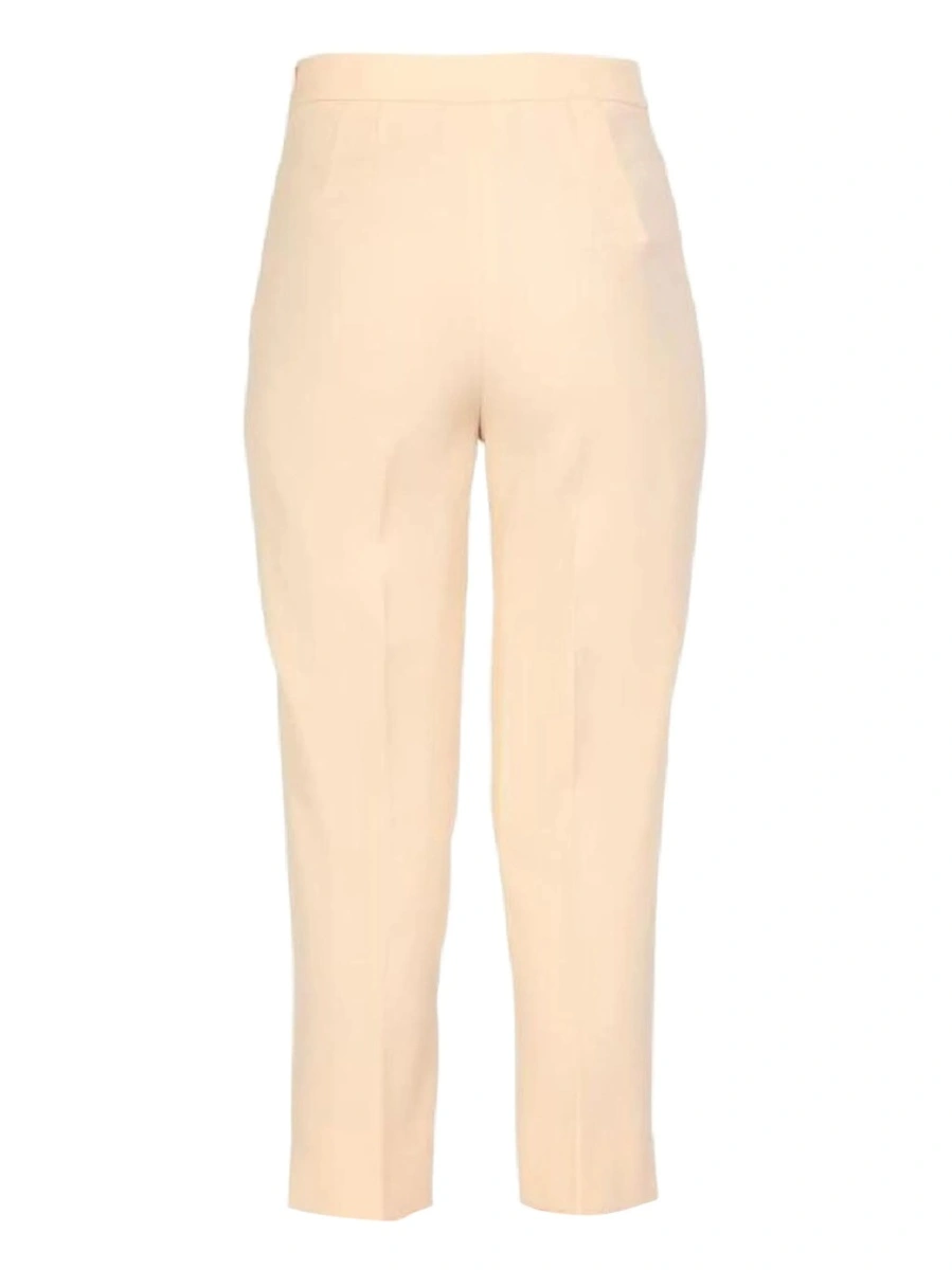 Pantaloni talie inalta LOVE Moschino neutri - Img 3