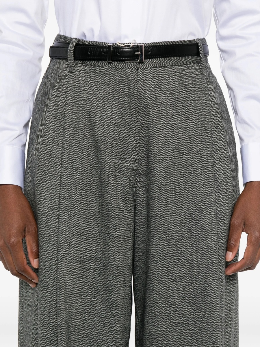 Pantaloni talie inalta Max Mara gri - Img 5