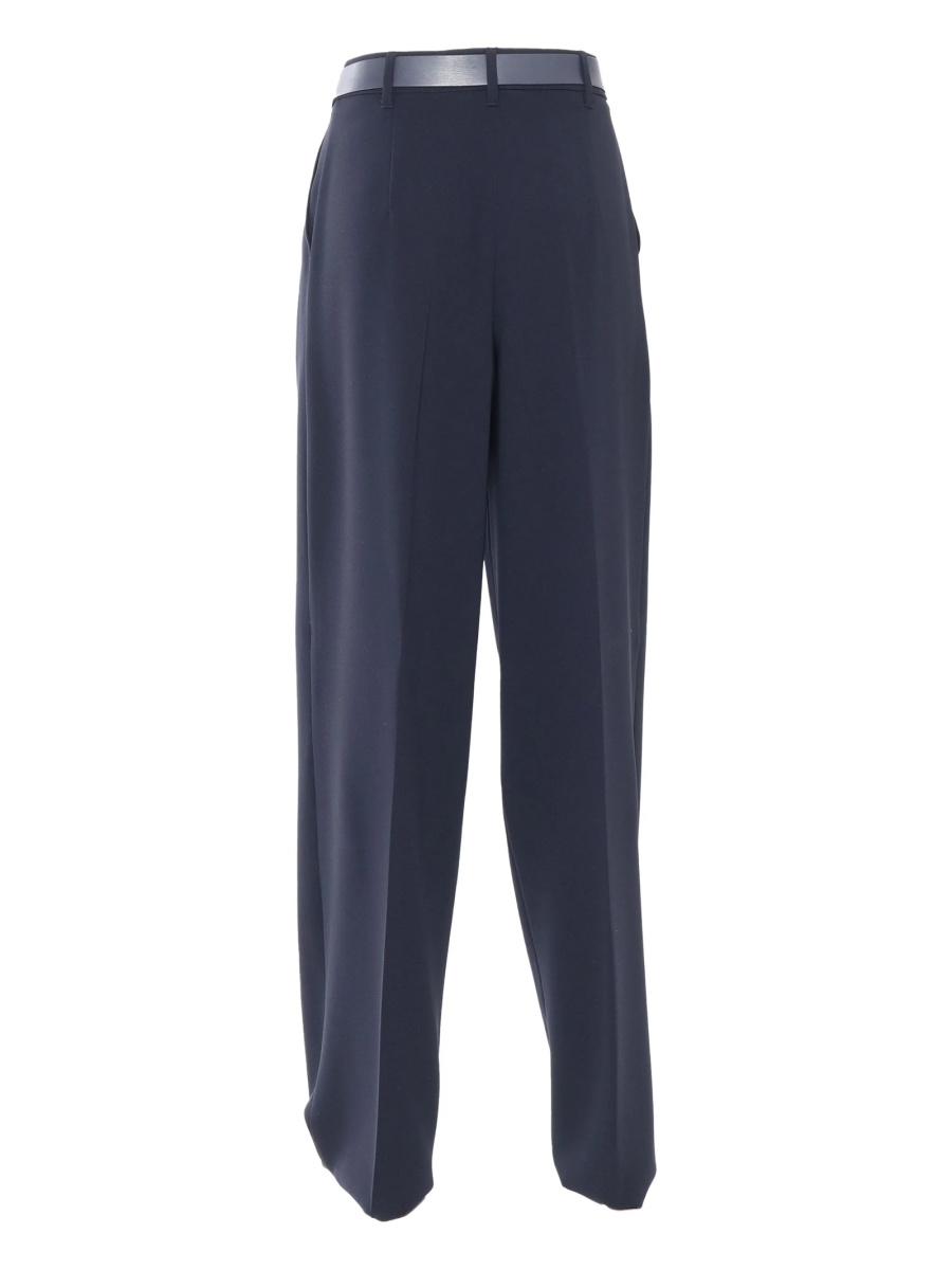 Pantaloni talie inalta MaxMara Studio albastri - Img 2