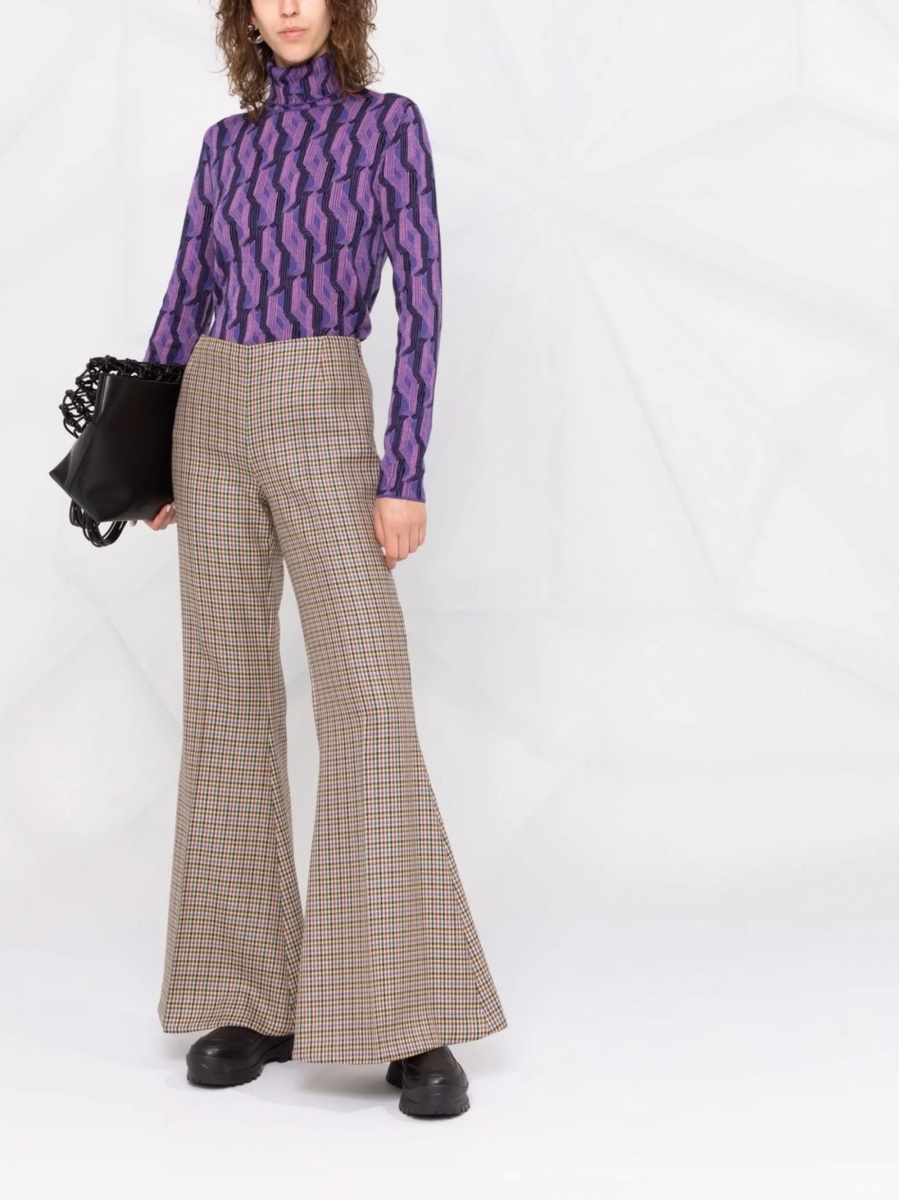 Pantaloni talie inalta Stella McCartney neutri - Img 2