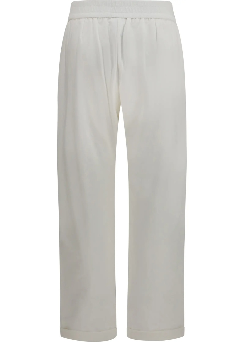 Pantaloni Track stretch-fleece Pants with monili detailing - Img 2