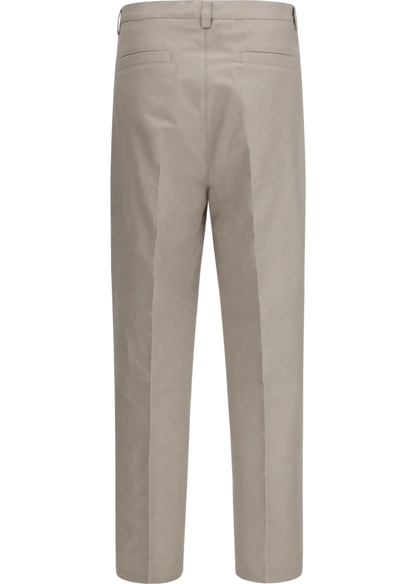 Pantaloni Trousers tailored in cotton with belt loops - Img 2