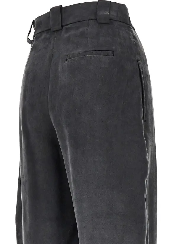 Pantaloni Wrap-over twill pants - Img 4