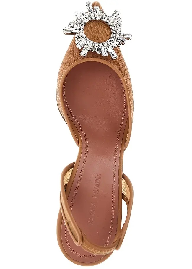 Pantofi 'Begum Sling' mesh slingback pumps - Img 4