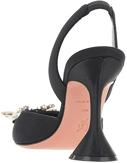 Pantofi 'Begum Sling' satin slingback pumps - Img 3
