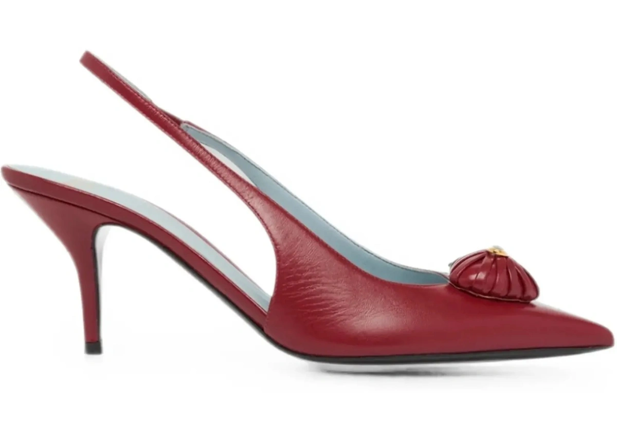 Pantofi Coeur Royal Slingback leather Pumps - Img 6