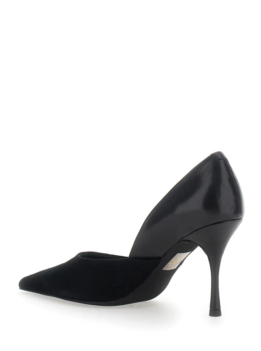 Pantofi cu toc Jeffrey Campbell negri din piele intoarsa - Img 3