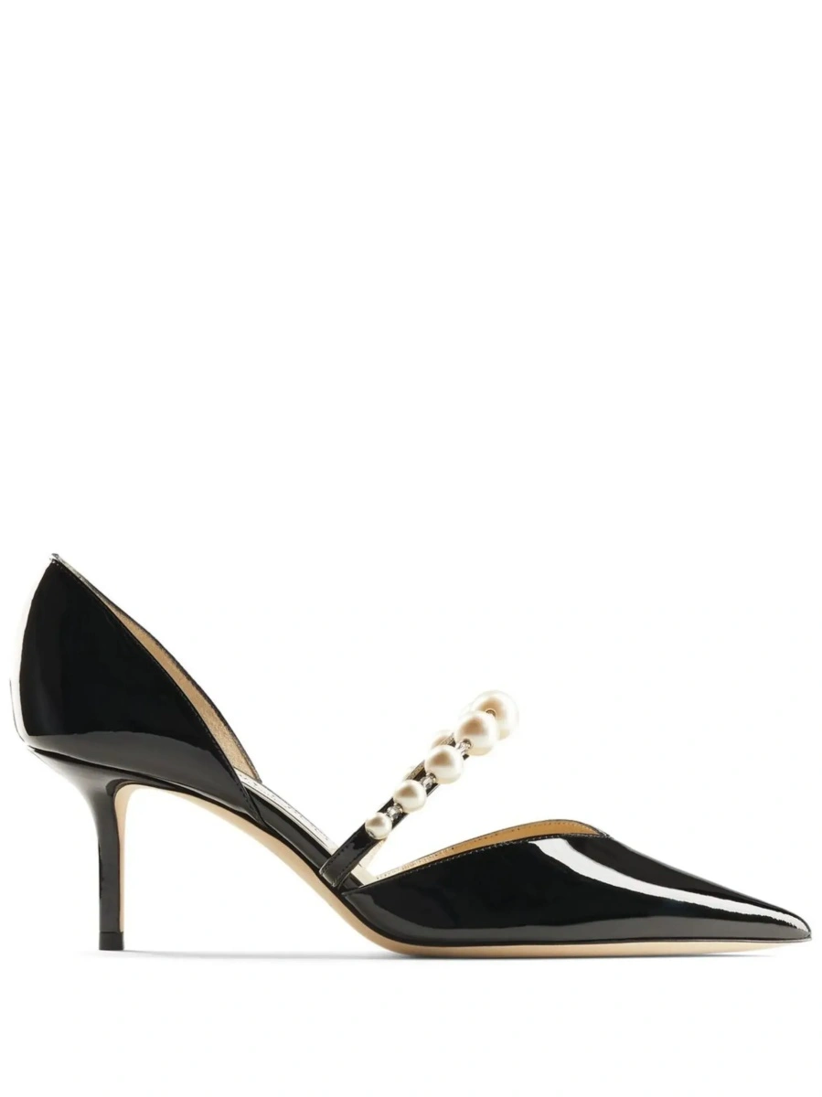 Pantofi cu toc Jimmy Choo negri din piele 'Aurelie' - Img 9